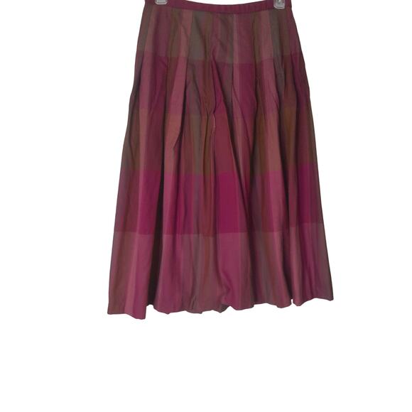 Pendleton Colorful Pleated Full Wool Skirt Fall Holiday Colors Size 14 READ - Picture 6 of 7